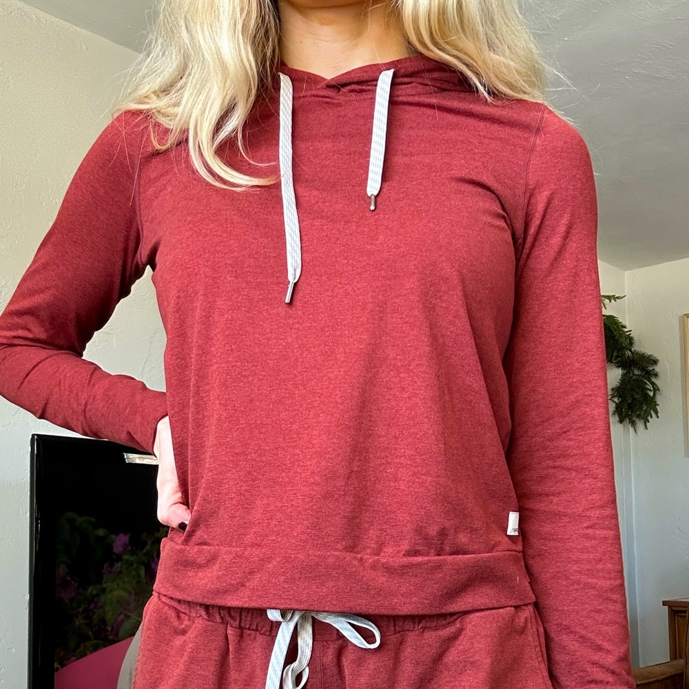 Halo Essential Hoodie x-small - Currant Heather